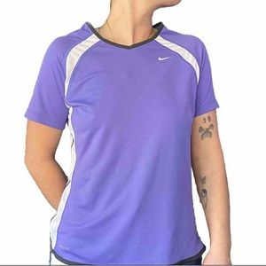 Nike Dri-Fit Purple Short Sleeve Athletic Shirt
